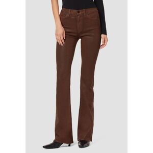 Hudson Barbara High-Rise Bootcut Jeans Coated Tortoise Shell Size 32 NWT